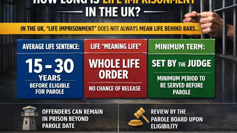How Long Is Life Imprisonment in UK: Sentencing Rules, Minimum Terms and Release Explained